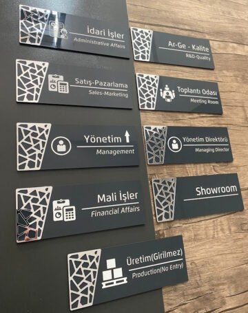 Ofis tabelası – girişlerde net görünürlük