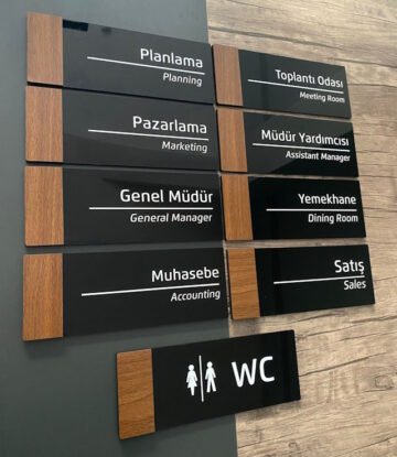 Ofis tabelası – dekoratif ve fonksiyonel tabela