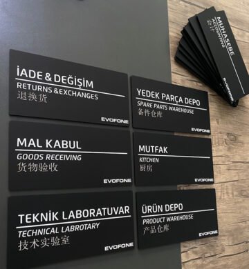 Kapı numarası – modern dekoratif tabela modeli